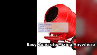 Portable Hand Push Concrete Mixer for Small Construction Jobs