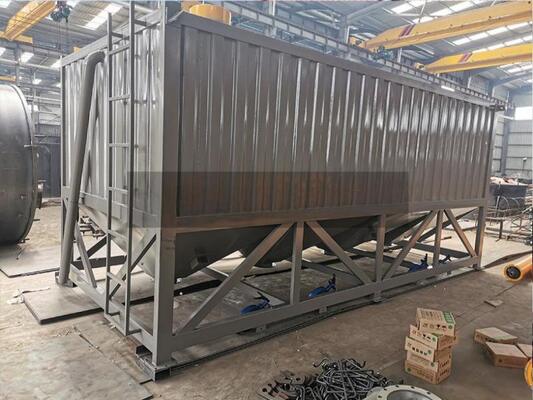 Cement Plant Equipments Horizontal Cement Silo With Multi Discharge Ports, Cement Storage Tank For Mining Machinery