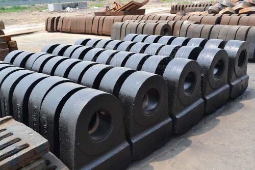 ZG120Mn13Cr2 High Manganese Steel Hammer Parts Heavy Crusher Hammer