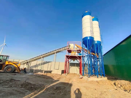 Construction Mixerand Mixing Plant Cement Mixer With 100cbmph and concrete mixer