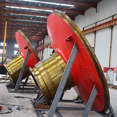 Bâtis d'embout en acier de bâti et couverture d'extrémité de broyeur à boulets de pièces forgéees adaptée aux besoins du client