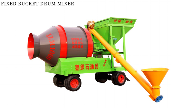 Équipements d'usine de ciment, mélangeur à tambour à godets fixes, série JZM, machine à bétonner
