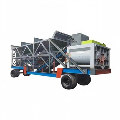 JS usine mobile de mélange forcé de transfert rapide Construction de béton mélangeur équipements d'usine de ciment