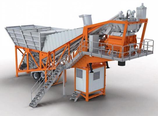 Centrale à béton mobile JS, centrale à béton mobile, équipements d'usine de ciment, OEM disponible