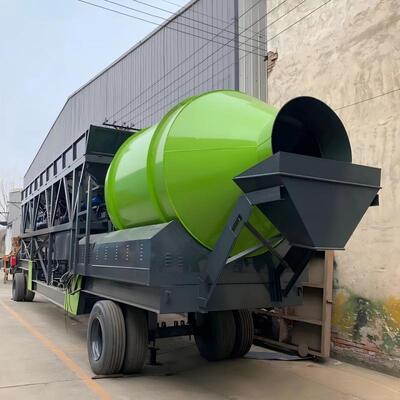Ligne de production complète de béton mobile série JZM, équipement d'usine de ciment pour la construction routière