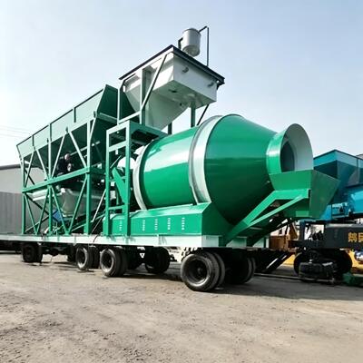 Centrale à béton mobile JZM à haute efficacité, équipement de cimenterie, station de mélange à tambour à pesage précis