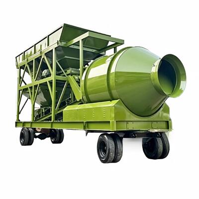 Centrale à béton mobile JZM Drum Mixer pour les projets de construction d'urgence et à distance Équipements d'usine de ciment