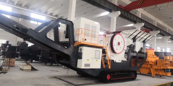Sable en pierre faisant à PE750×1060 la machine mobile de broyeur de mâchoire pour l'exploitation