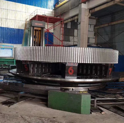 Vitesse de périmètre de four rotatoire du diamètre 16000mm d'acier de forge grande pour l'usine de ciment
