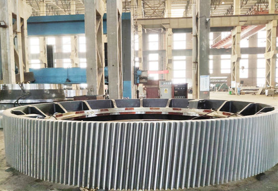 Dent en acier de moulage de dent de ZG310-570 42CrMo grande Ring Gear Rotary Kiln External