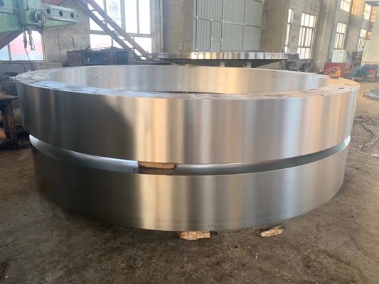 Les pièces de rechange 42CrMo de four rotatoire cimentent l'acier de bâti de grand diamètre de pneu de four rotatoire